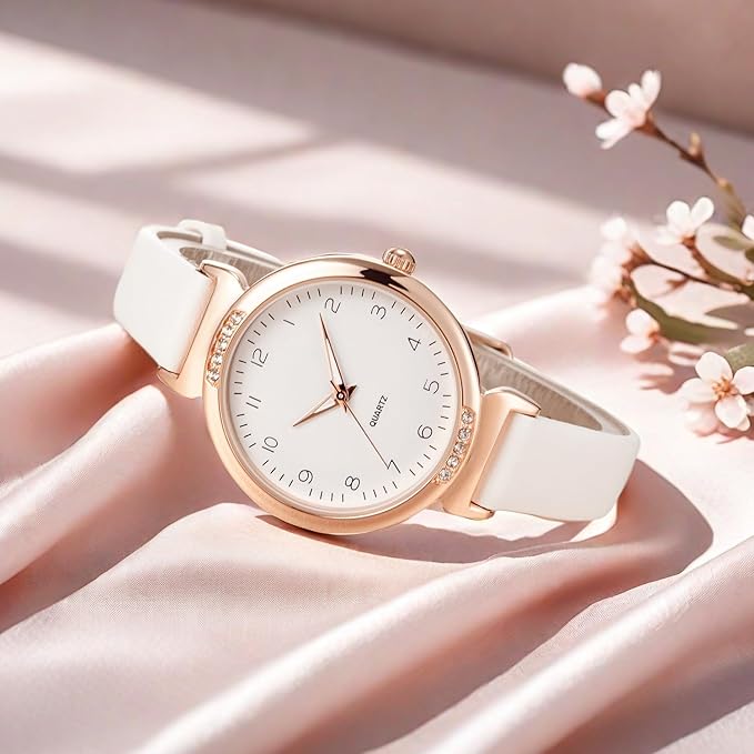 NUOVO Women Watches Ladies Leather Strap Watch Elegant Analogue Quartz Watches Classic Women's Watch