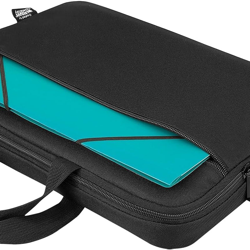 Urban Factory Nylee Laptop Bag, up to 14.1 Inch Multifunctional Business Computer Laptop Case, Unisex Spacious Laptop Slipcase Shoulder Bag for Women and Men, Universal Briefcase Bag, Black