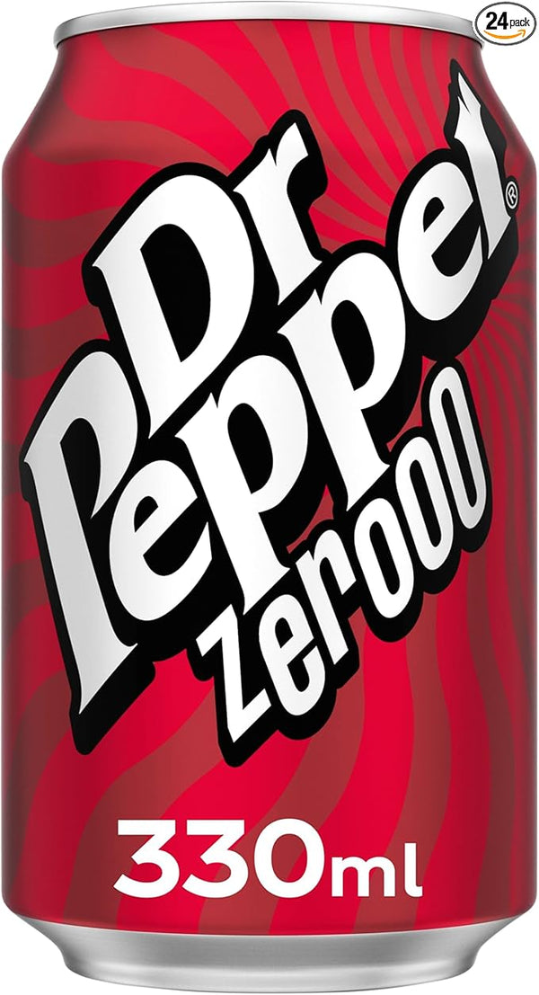 Dr Pepper Can Zero 330 ml (Pack of 24)