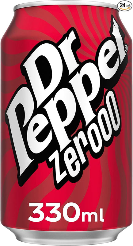 Dr Pepper Can Zero 330 ml (Pack of 24)