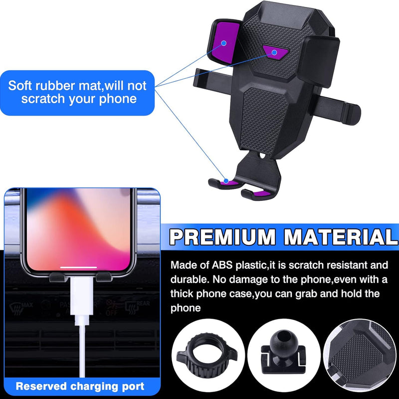 Karltys Car Phone Holder for Mazda CX-5 2017-2025 Accessories CX5 Cell Phone Holder Air Vent Mount for 4-7 Inch Phones Hands Free Thick Case Friendly Mobile Stand