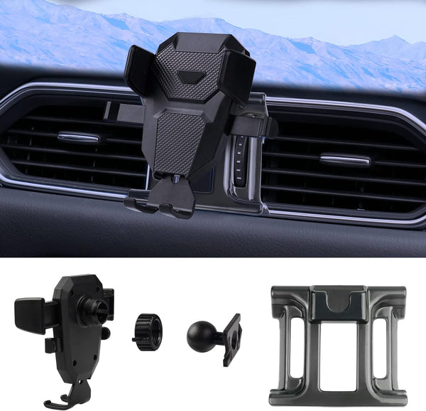 Karltys Car Phone Holder for Mazda CX-5 2017-2025 Accessories CX5 Cell Phone Holder Air Vent Mount for 4-7 Inch Phones Hands Free Thick Case Friendly Mobile Stand