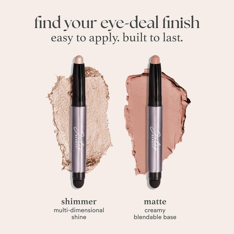 Julep Eyeshadow 101 Crème-to-Powder Eyeshadow Stick (Taupe Matte) Long-Lasting, Waterproof Eye Shadow - Blendable, Crease-Proof with Built-In Smudger