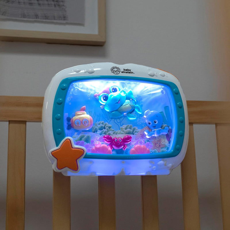 Baby Einstein Sea Dreams Soother, Crib Toy with Remote, Baby Sleep Aid, Calming Lights & Melodies, Newborn and Up