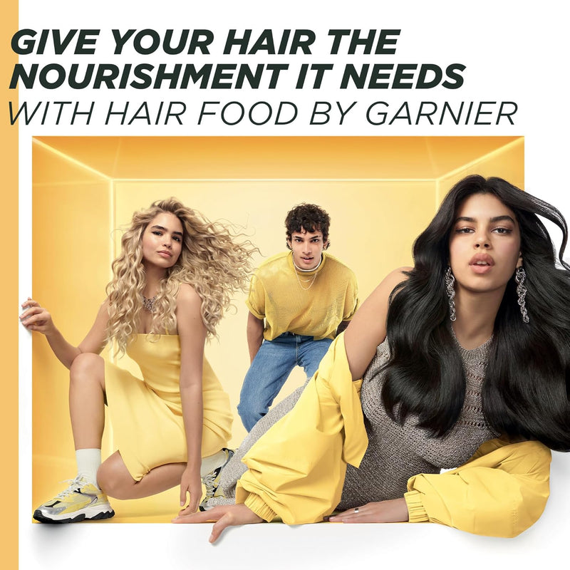Garnier Hair Food Multi-use Hair Treatment Mask, Nourishes and Conditions, Ideal for Dry Hair, No Silicones, Vegan Formula, Banana, Ultimate Blends, 400ml