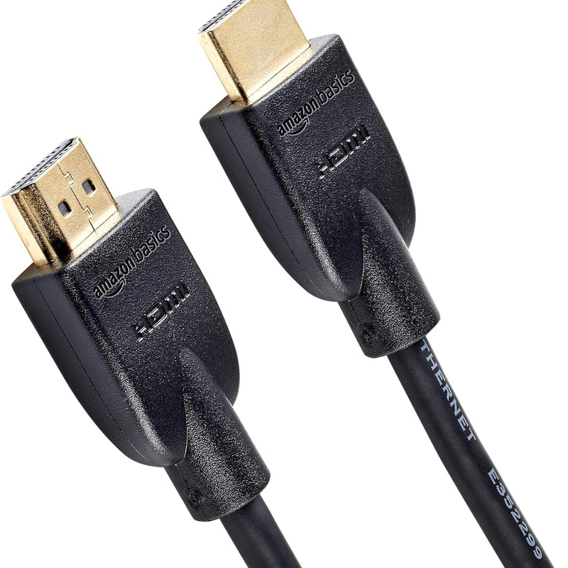 Amazon Basics 4K HDMI Cable 1.8m - 18Gbps High Speed with Ethernet, 4K@60Hz, 2160p, Black
