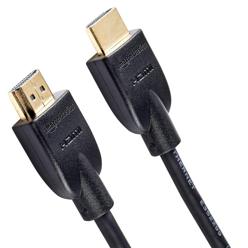 Amazon Basics 4K HDMI Cable 1.8m - 18Gbps High Speed with Ethernet, 4K@60Hz, 2160p, Black