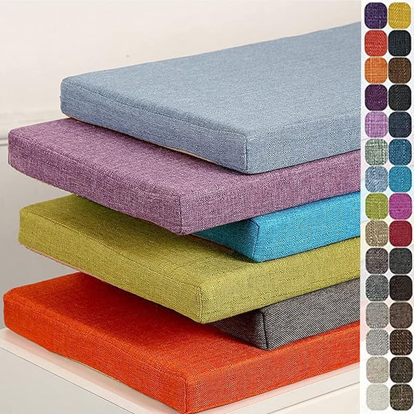 Indoor Outdoor Bench Cushion ,Custom Washable Bench Cushion for Garden Furniture,Non Slip 2/3/4 Seater Pad Patio Kitchen Sofa Bench Cushions for Dinning Bench Swing Window Seat Pad (Thickness 3CM)