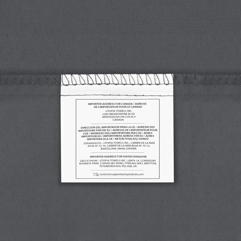 Utopia Bedding Duvet Cover Double - Soft Microfibre Polyester - Bedding Quilt Cover Set, with Pillow cases (Grey)