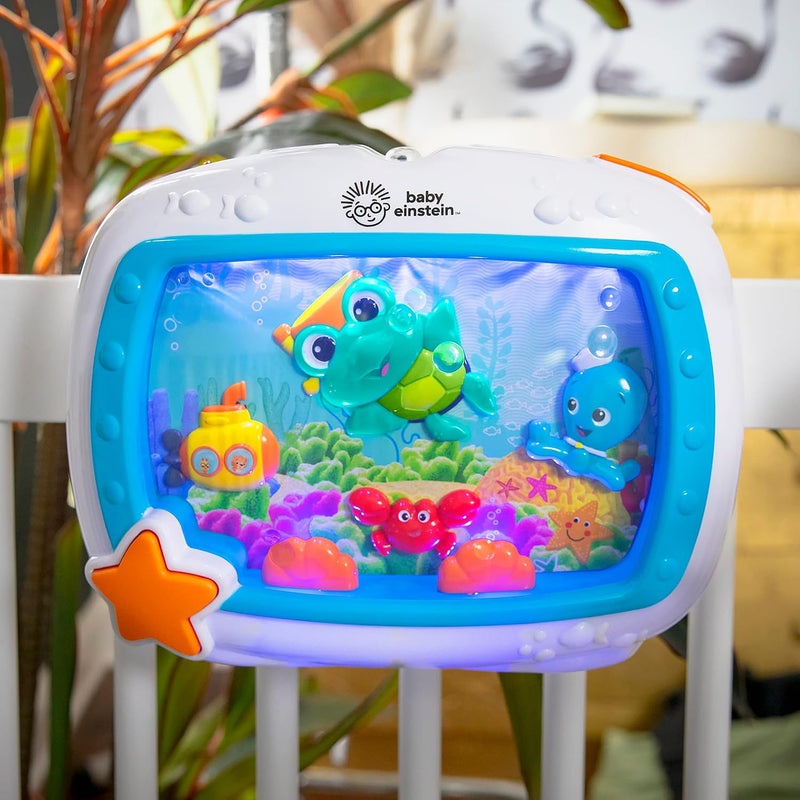 Baby Einstein Sea Dreams Soother, Crib Toy with Remote, Baby Sleep Aid, Calming Lights & Melodies, Newborn and Up