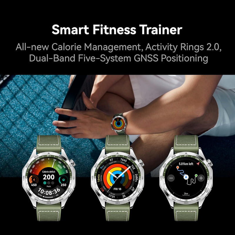 HUAWEI WATCH GT 4 Smart Watch for men women - Up to 2 Weeks Battery Life Fitness Tracker - Compatible with Android & iOS - Health Monitoring with Pulse Wave Analysis - GPS Integrated -Black