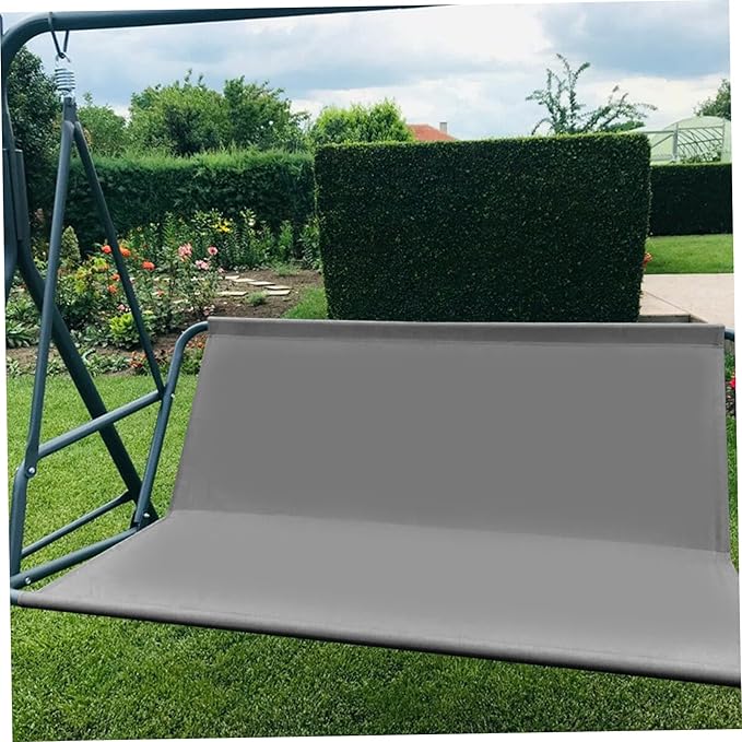 Replacement Swing Seat Cover, Oxford Fabric Waterproof Yard Swing Chair Cover Fit for Outdoor 2 and 3 Seater Swing Chair Grey 45x19x19 Inch