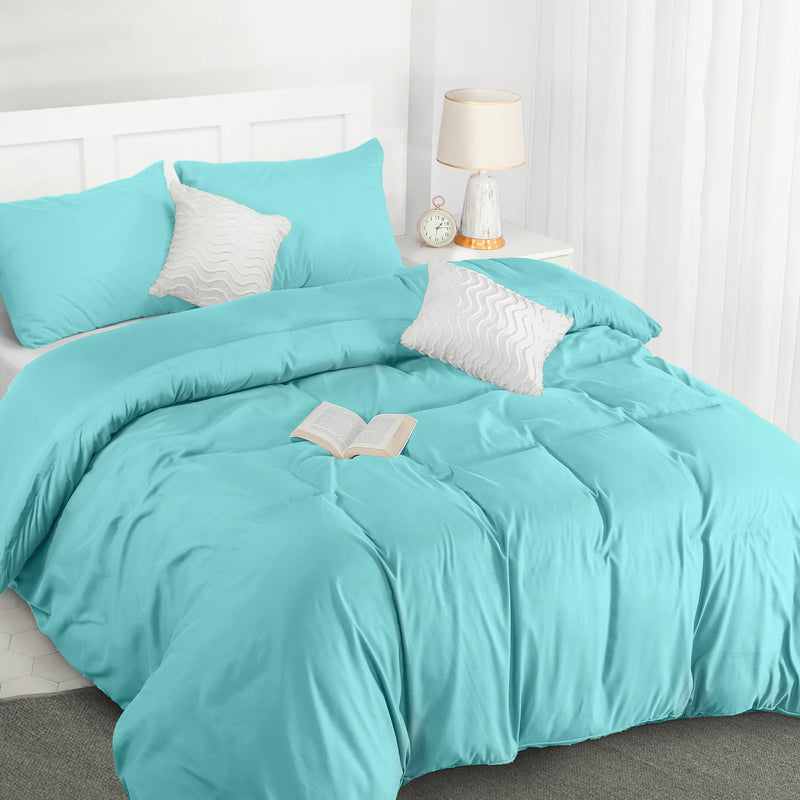 Utopia Bedding Duvet Cover Double - Soft Microfibre Polyester - Bedding Quilt Cover Set, with Pillow cases (Grey)