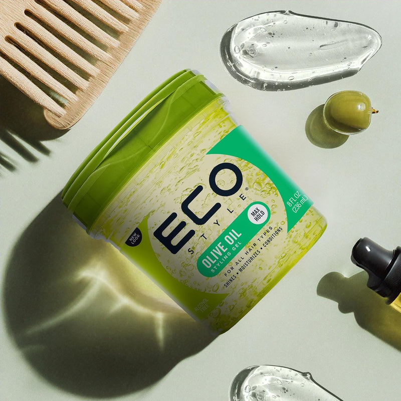 Eco Style Olive Oil Eco Styler Hair Gel, Hydrate and Style, Alcohol-Free, 236 ml (Pack of 1)