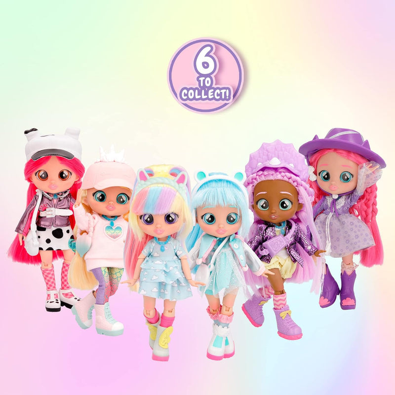 BFF By Cry Babies Kristal | Collectible Fashion Doll with Long Hair, fabric Clothes and 9 Accessories - Gift Toy for Girls and Boys +5 Years