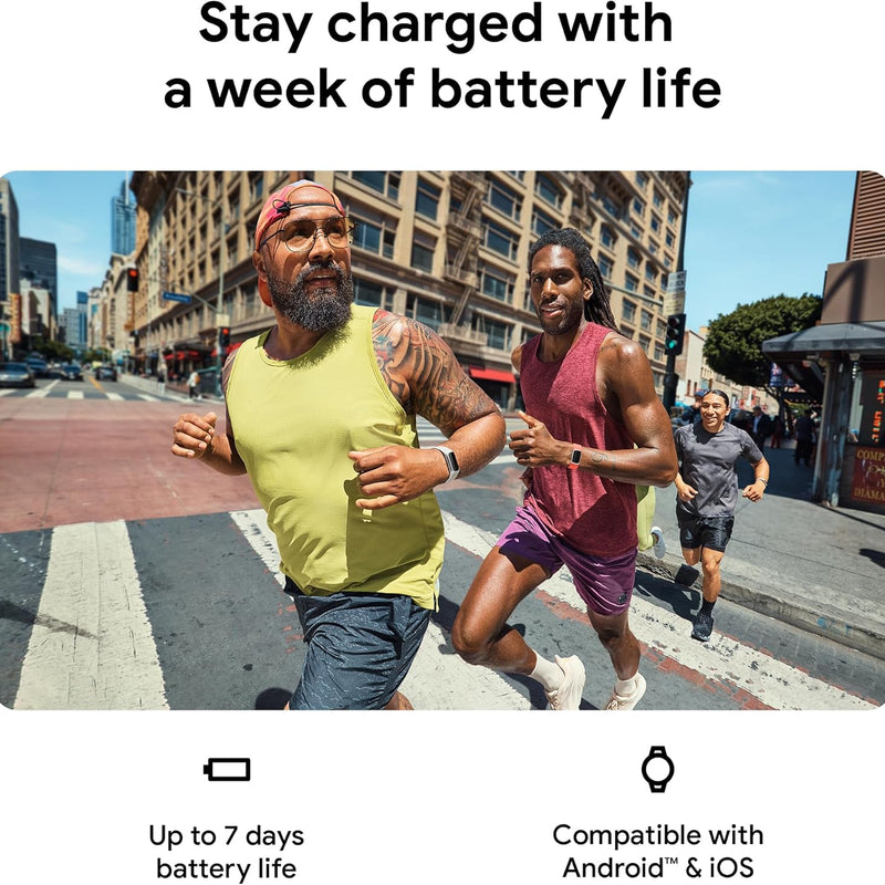 Fitbit Charge 6 Fitness Tracker with Heart Rate, GPS, Premium Membership, and Health Tools - Gold Case w/ Red Band, 1.04 Screen