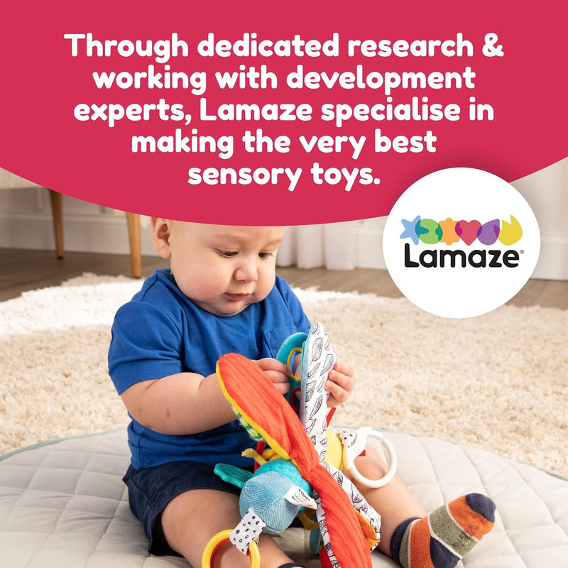 LAMAZE Freddie The Firefly - Clip on Pram and Pushchair Newborn Baby Toy, Sensory Toy for Babies Boys and Girls From 0 - 6 Months