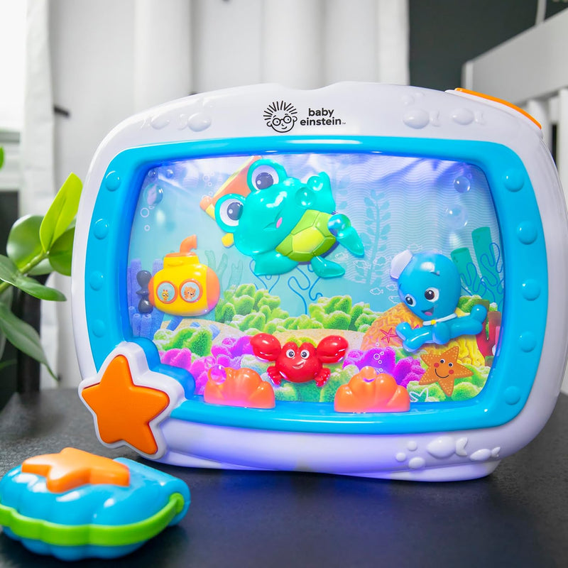 Baby Einstein Sea Dreams Soother, Crib Toy with Remote, Baby Sleep Aid, Calming Lights & Melodies, Newborn and Up