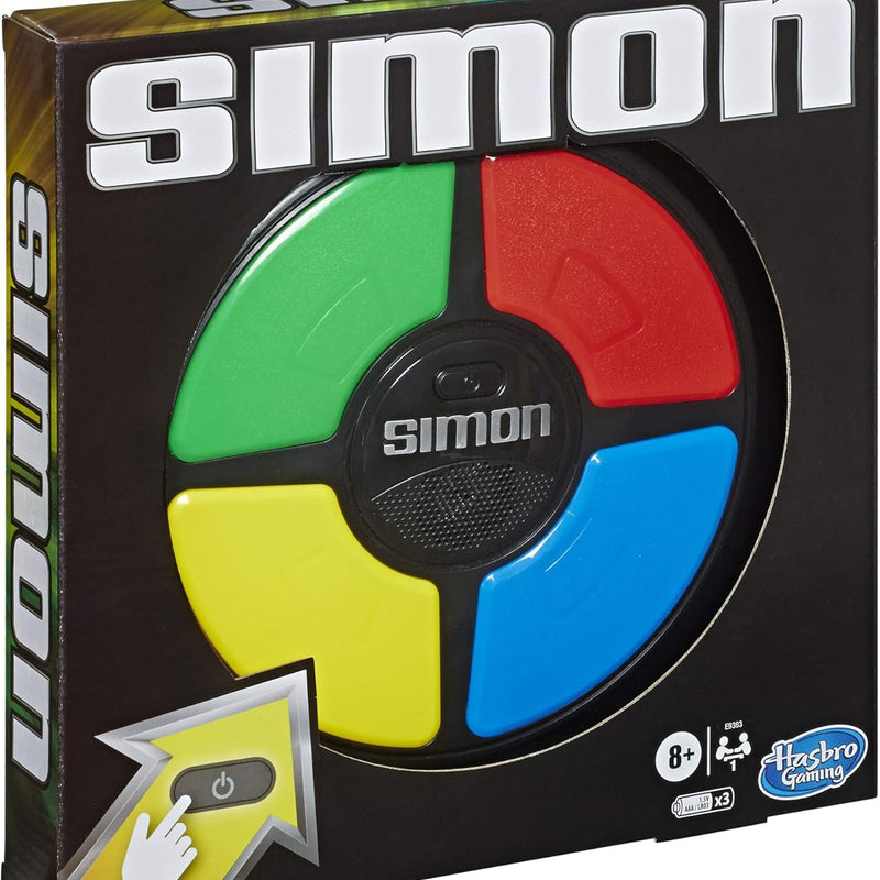 Hasbro Gaming Simon Electronic Memory Game, Handheld Light and Sound Game, Ages 8 and Up