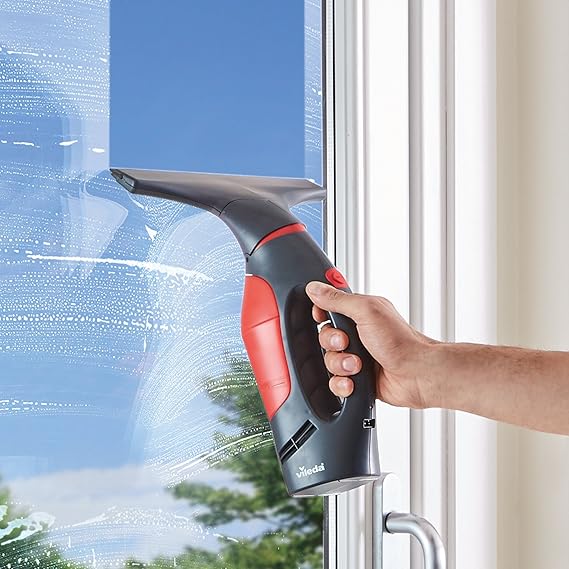 Vileda WindoMatic Power Window Vacuum Cleaner, Handheld and Portable Electric Window Cleaner, UK Version