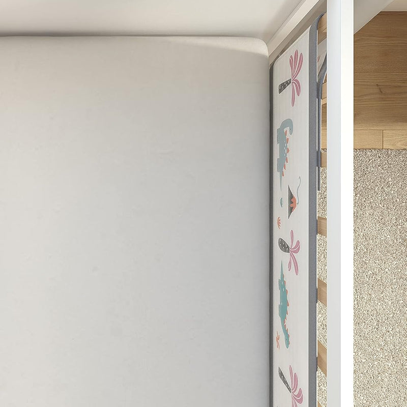 AiRoya Brethable Mesh Cot Bumper for 2-Sided Cot and Cotbed with Solid Ends