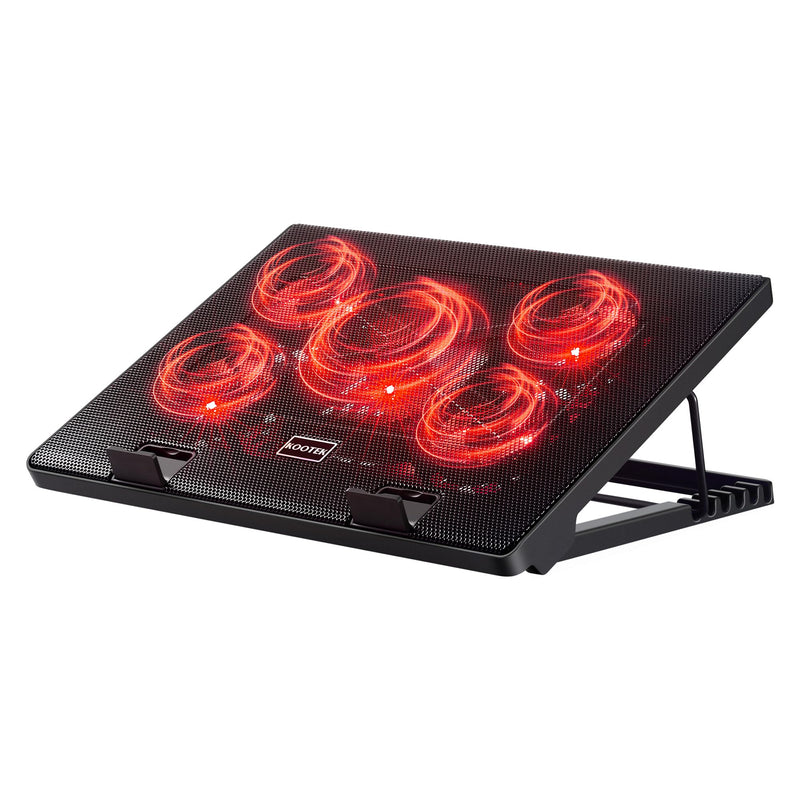 Kootek Laptop Cooling Pad, Laptop Cooler with 5 Quiet Fans for 12