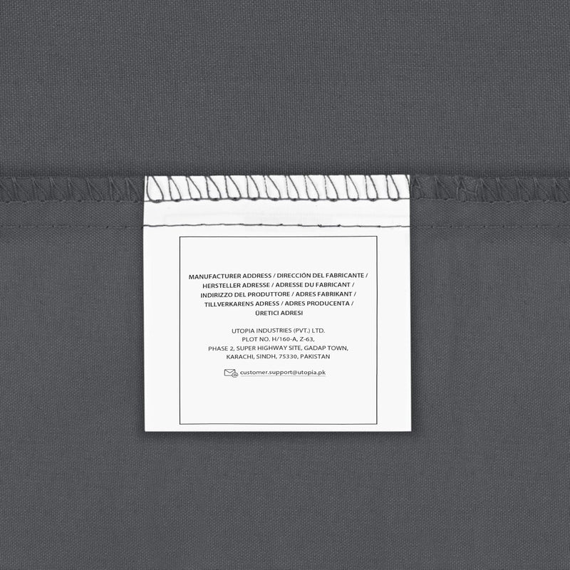 Utopia Bedding Duvet Cover Double - Soft Microfibre Polyester - Bedding Quilt Cover Set, with Pillow cases (Grey)