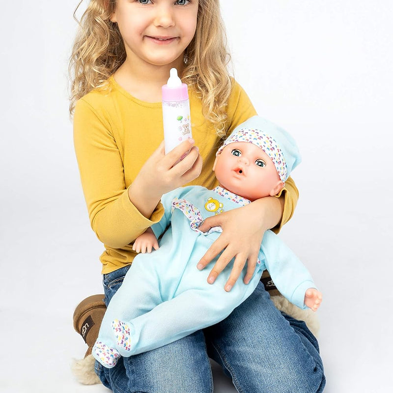 Exquisite Buggy My Sweet Baby Disappearing Magic Bottles - Includes 1 Milk, 1 Juice Bottle with Pacifier for Baby Doll (Colorful)