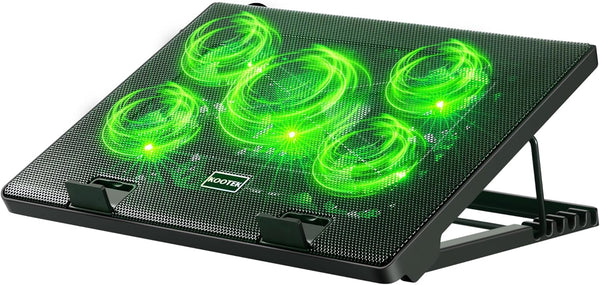 Kootek Laptop Cooling Pad, Laptop Cooler with 5 Quiet Fans for 12