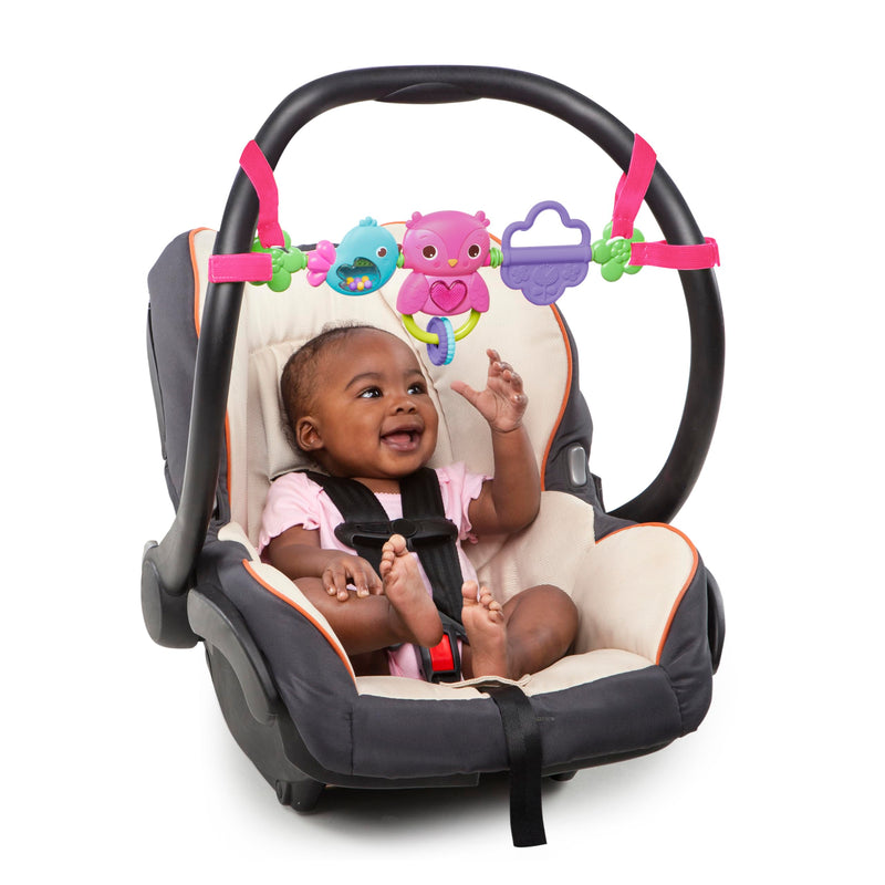 Bright Starts Take Along Toy Bar for Baby Car Seats/Carriers