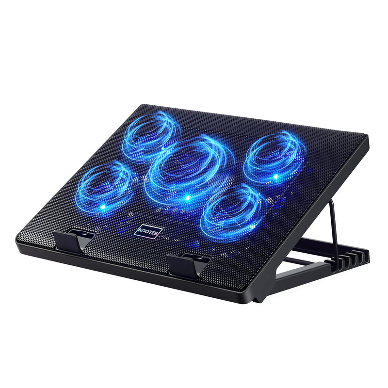 Kootek Laptop Cooling Pad, Laptop Cooler with 5 Quiet Fans for 12