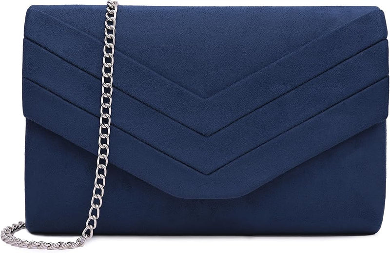 Milisente Clutch Bag for Women, Suedu Clutch Bags for Wedding Shoulder Crossbody Evening Bag