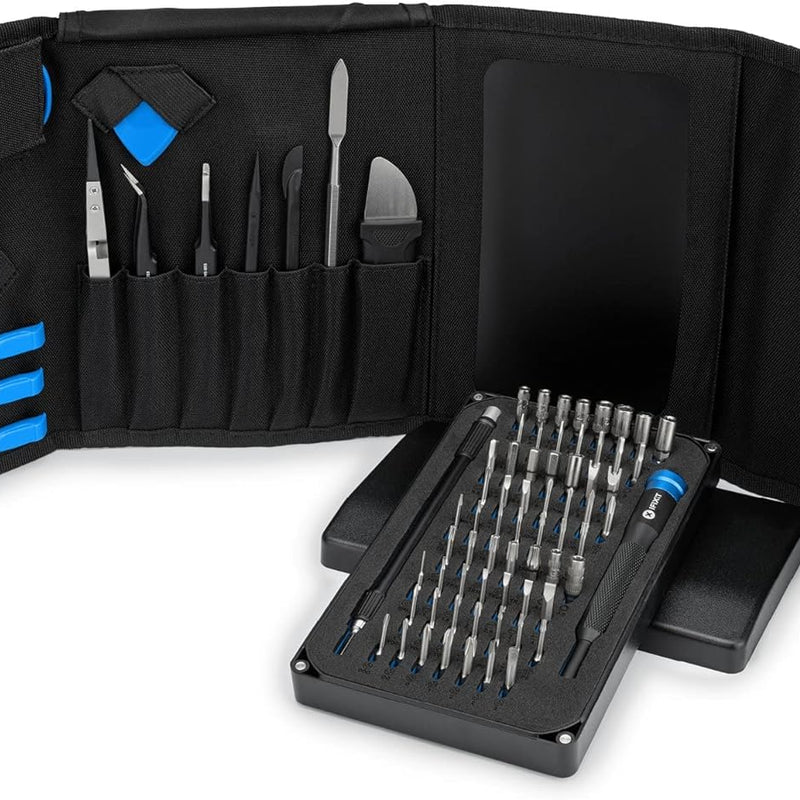 iFixit Pro Tech Toolkit, Repair Tool-Set with 64 Precision bits (4 mm), Magnetic Screwdriver & Opening Tools to Open and Repair Electronic Devices