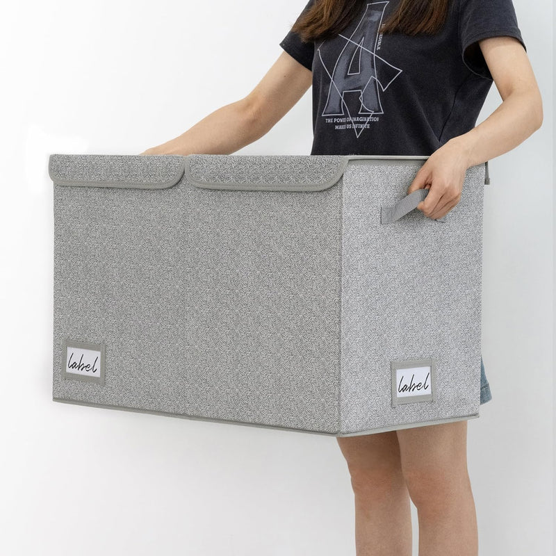 GRANNY SAYS Toy Storage Box, Pack of 1 Large Storage Box, Grey Storage Box, Kids' Toy Chests & Boxes, Foldable Storage Box with Lid, Toy Box Storage for Girls Boys to Organise Bedroom Nursery Playroom