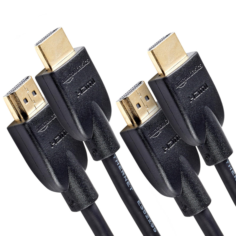 Amazon Basics 4K HDMI Cable 1.8m - 18Gbps High Speed with Ethernet, 4K@60Hz, 2160p, Black