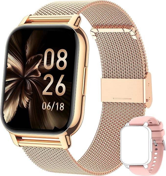 Popglory Smart Watch for Women Men Answer/Make Calls, 1.85