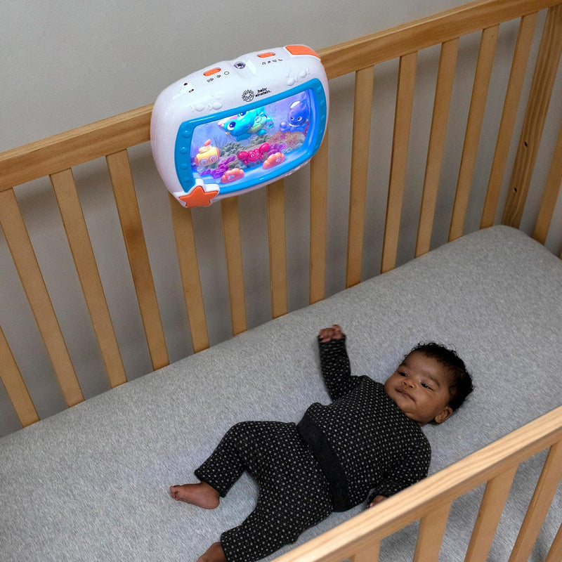 Baby Einstein Sea Dreams Soother, Crib Toy with Remote, Baby Sleep Aid, Calming Lights & Melodies, Newborn and Up