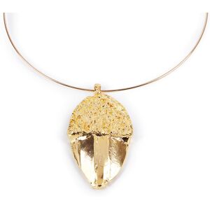 Shabama Bellota rigid necklace #shiny gold