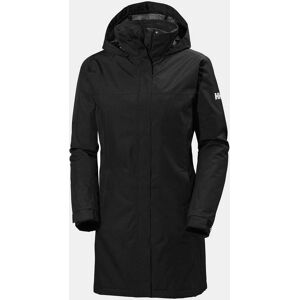 Helly Hansen Women's Aden Long Insulated Rain Coat Black L - Black - Female