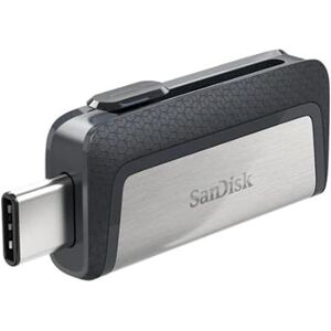 Sandisk Ultra 64 GB Dual Type-C USB 3.0 Flash Drive, Silver, New
